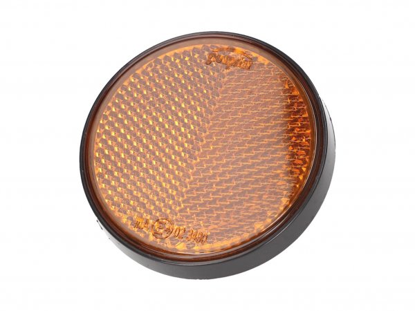 reflector -101 OCTANE- round 55mm orange color, screwable