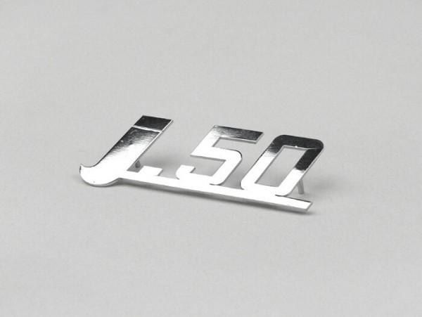 Badge frame rear -LAMBRETTA- Lambretta J50 - J50 (till 1967)