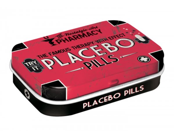 Pillbox -Nostalgic Art- "Placebo Pills" - 4x6x2cm