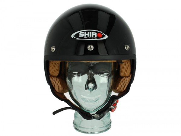 Helm -SHIRO SH206, Jet-Helm- schwarz - M (57-58 cm)