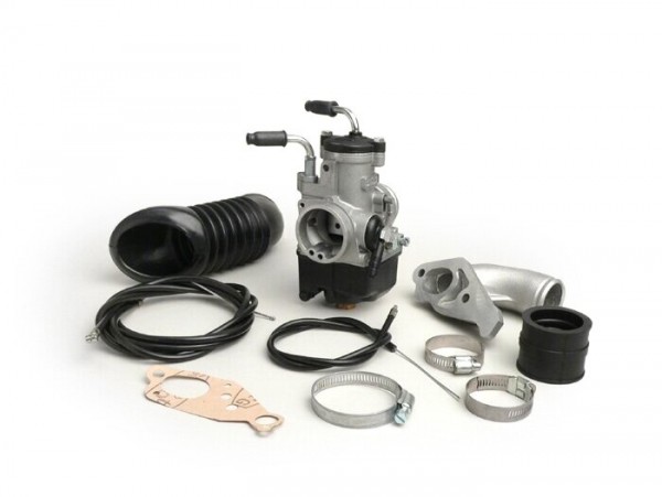 Kit carburador -MALOSSI DELLORTO PHBH 30 BD, distribuidor giratorio, incluyendo la manguera de entrada de aire y los cables- Vespa PX, Sprint, Rally180 (VSD1T), Rally200 (VSE1T)