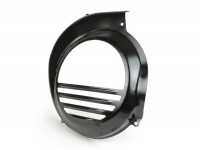 Flywheel cover -PIAGGIO- Vespa PX80, PX125, PX150, PX200 - black - models with electric starter