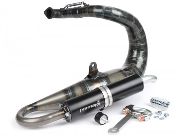 Exhaust -PARMAKIT Snake- ECV121, Polini133, Malossi136 (52mm stud spacing)- Vespa ET3, PV125