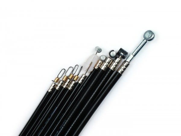 Juego cables -BGM PRO, Silk Liner- Vespa PK XL2 - sin cable cambio