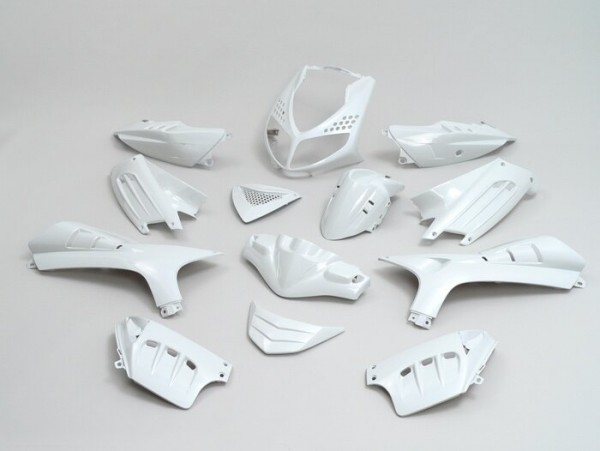 Kit elementos carenado -EDGE- 13 piezas - Peugeot Speedfight2- blanco metalizado