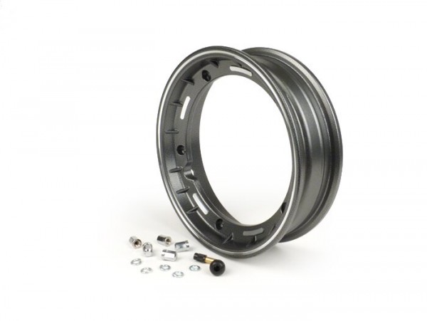 Wheel rim -FA ITALIA Sport tubeless 2.50-10 inch, aluminium-  Vespa (Cosa/SKR type) - anthracite