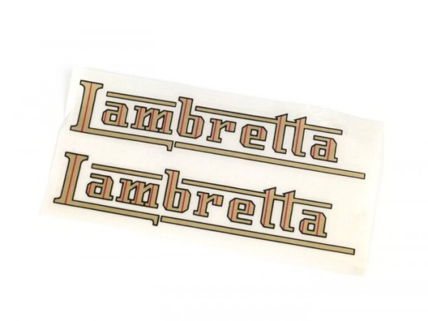 Badge fuel tank -LAMBRETTA- Lambretta - C, D, E, F