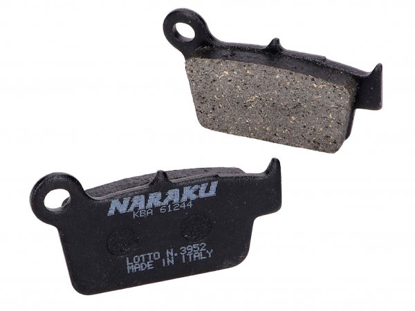 brake pads -NARAKU- organic for Aprilia MXV, SXV, Fantic, GasGas, Kawasaki KX, Sherco, Suzuki RM-Z, TM, Yamaha YZ, WR
