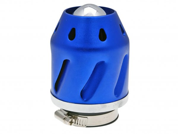 air filter -101 OCTANE- Grenade blue straight version 42/48mm carb connection (adapter)