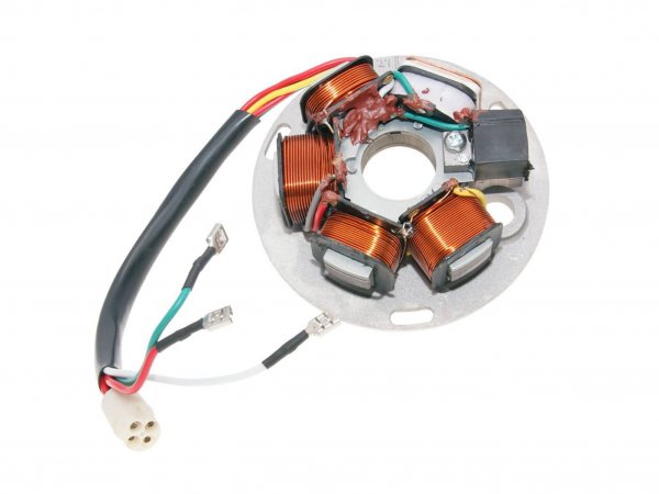 Ignition -101 OCTANE stator- Vespa PX EFL Elestart (with battery 1984-1997) -7 wire - also suitable for PX old (1981-1983) if round plug is removed
