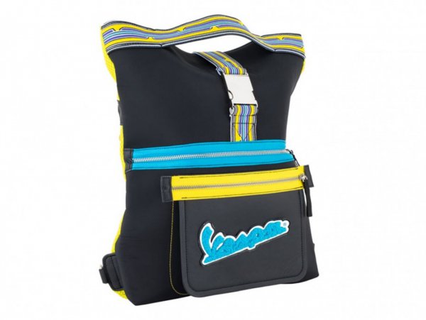 Backpack -VESPA, "V-Stripes"- yellow