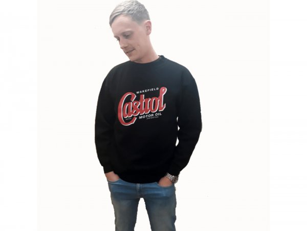 Sweatshirt -CASTROL, Classic- black - S