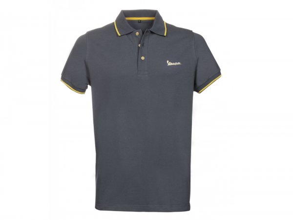 Polo-shirt, men -VESPA "Graphic", grey- L