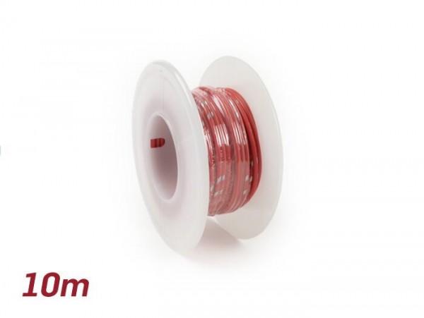 Câble électrique -UNIVERSEL 0,85mm²- 10m - rouge