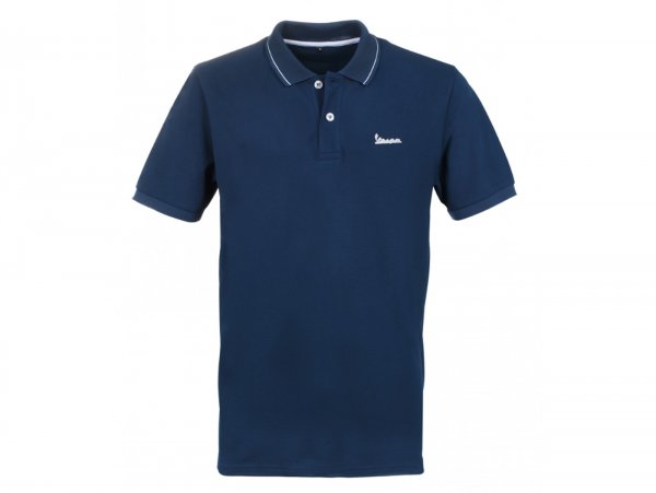 Maglietta polo, uomo -VESPA "Graphic", blu- XXXL