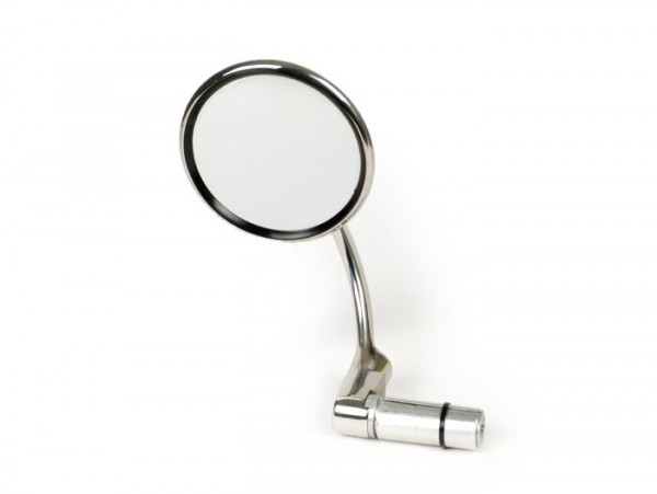 Specchio -HALYCON 830, fissaggio all'estremità del manubrio- acciaio - tondo Ø=100mm - sinistra / destra
