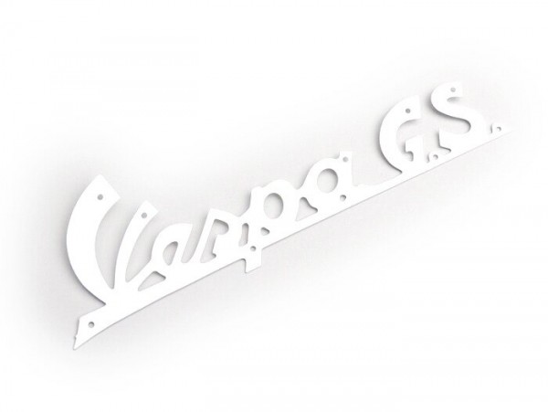 Badge de tablier -QUALITÉ OEM- Vespa GS - Vespa GS150 / GS3 (depuis 1955) - argenté