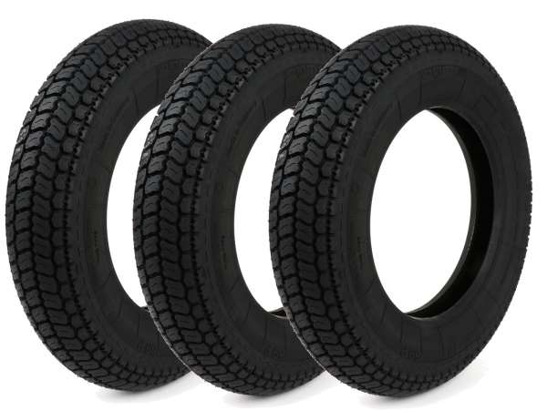 Tyre set -3x-BGM Classic (Made in Germany)- 3.50 - 10 inch TT 59P 150 km/h (reinforced)) - for tube rims only
