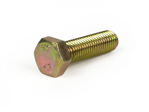 Screw -DIN 933- M7 x 25mm (8.8 tensile strength) - yellow chromated