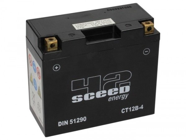 Batterie -Gel SCEED 42 Energy- CT12B-4 - 12V, 12Ah - 151x70x130mm