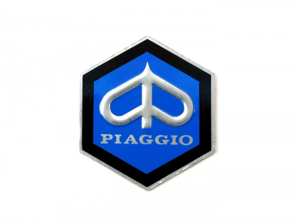 Insigne descente de klaxon -VESPA- Piaggio hexagonal - Vespa PX (1977-1983)
