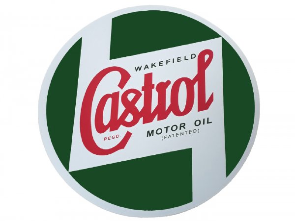 Sticker -CASTROL, Classic- Ø=127mm