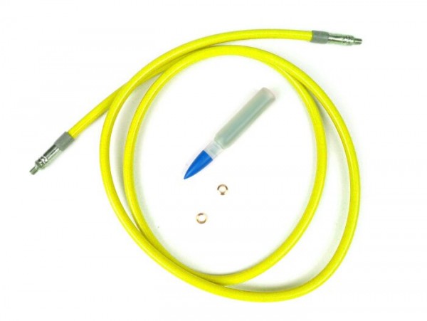 Brake hose -SPIEGLER MODULAR (without fittings)- Vespa, Lambretta - yellow - 1320mm