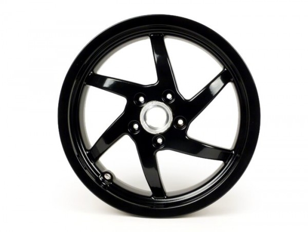 Wheel rim -PIAGGIO 3.50-13 inchl, disc brake - 6 spokes- GILERA Runner VX,VXR 125/200 4-stroke (rear), Vespa GTS, GTS Super, GTV, GT 60, GT, GT L 125-300cc - black