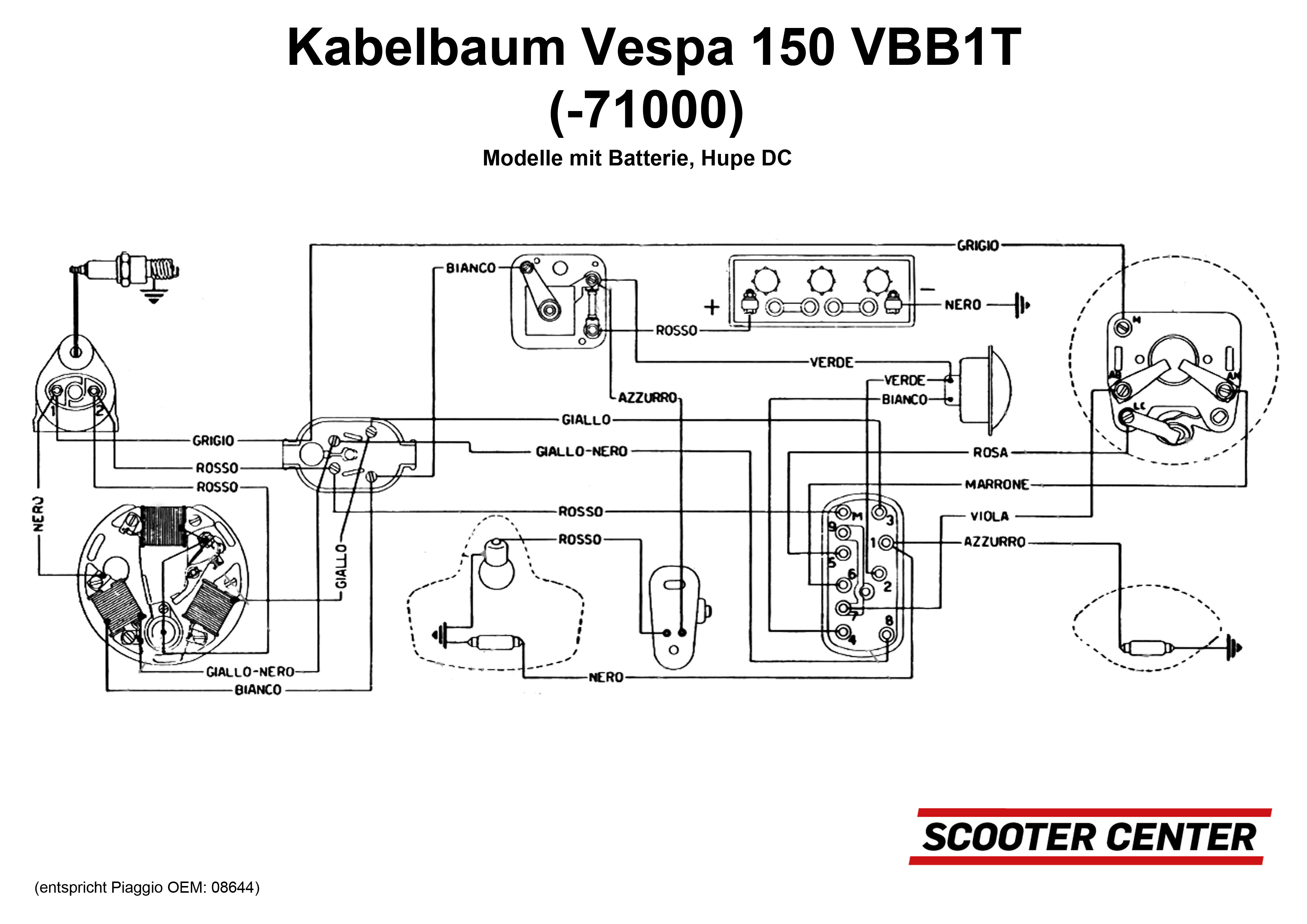 Schema Impianto E Modifica Devio Luci Vespa 50 Special Telaio E Impianto Elettrico 2 Tempi