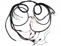 Wiring loom -BGM ORIGINAL- Vespa P-range (-1984) (German models), 1982-1984, 12V electronic ignition, with voltage regulator, with battery, stator plate with 7-cables
