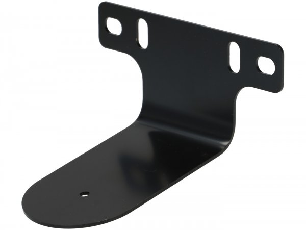 Mounting plate for Pickerl (Austrian inspection sticker) -DMP- steel black - Vespa GTS, GTS Super, GTS HPE, GTS Super HPE, GTV, GT 60, GT L, Sprint, Primavera