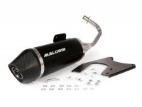 Exhaust -MALOSSI RX Black homologated with catalytic converter- Vespa Primavera, Sprint 3V i.e. 125-150 HE/IGET Euro4