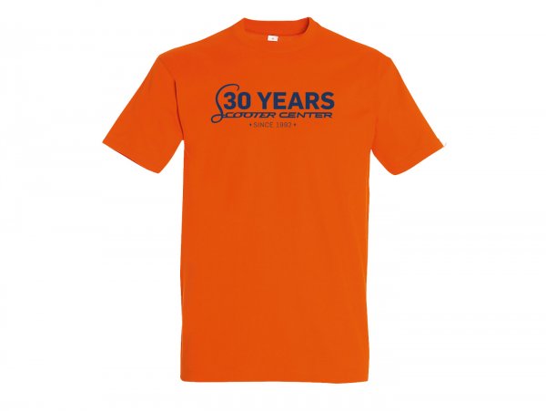 T-Shirt -30 Years Scooter Center -Orange - S