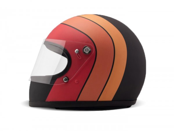 Casco -DMD integrale Vintage- casco integrale, Fuoco - M (57-58cm)