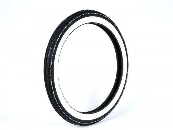 Neumático -KENDA K252 banda blanca- 2.25 - 17 pulgadas TT 33L (4P)  Piaggio Ciao, Boxer