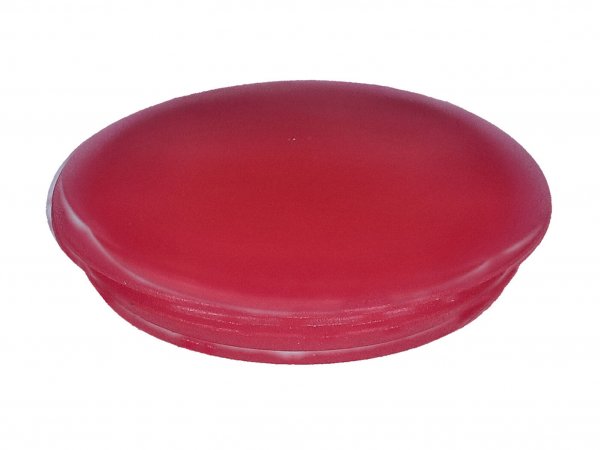 Cap placa de anclaje freno Leleu rojo trasero -101 OCTANE- para Puch Maxi, X30, LG1, LG2