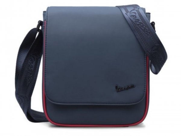 Shoulder bag -VESPA 21x7x25cm "Smart"- blue / red
