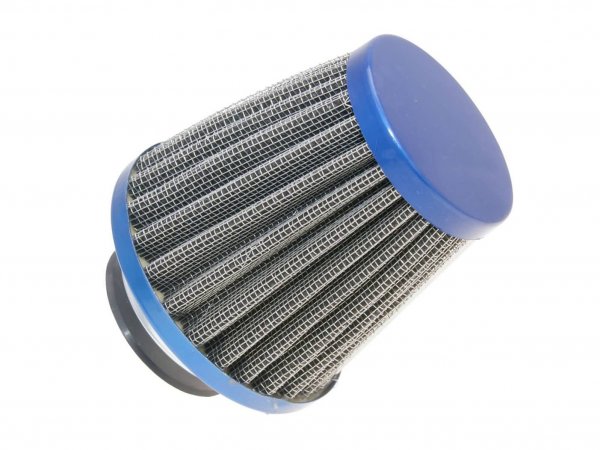 air filter -101 OCTANE- Power 35mm carburetor connection blue