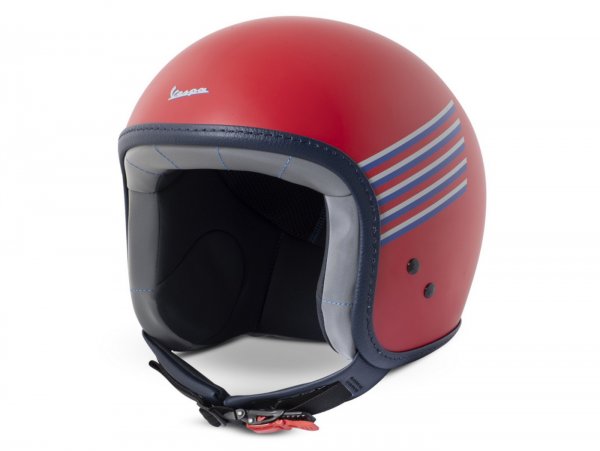 Helmet -VESPA  open face helmet Graphic- red-  M (57-58 cm)