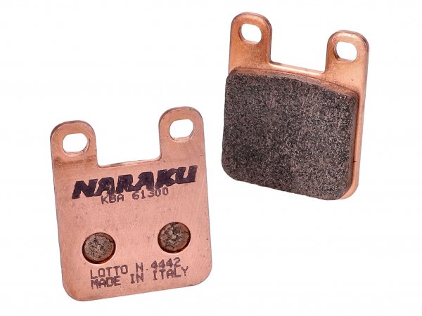 brake pads -NARAKU- sintered for Derbi, Gilera, Italjet, Peugeot