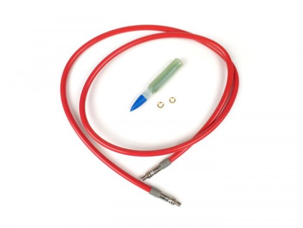 Brake hose -SPIEGLER MODULAR (without fittings)- Vespa, Lambretta - red - 1200mm