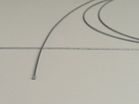 Cable interior universal de gas -Ø=1,2mm x 2500mm, cabeza Ø=3,0mm x 3mm- trenzado