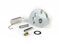 Throttle cable pulley -BGM Pro made by JPP, QUICK ACTION- Lambretta LI, LIS, SX, TV (series 2-3), DL, GP - anodised silver