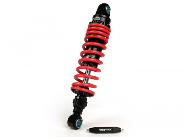 Rear shock absorber -BGM PRO R12 V2 Black Edition, 300-310mm- Lambretta LI, LIS, SX, TV, DL, GP - red