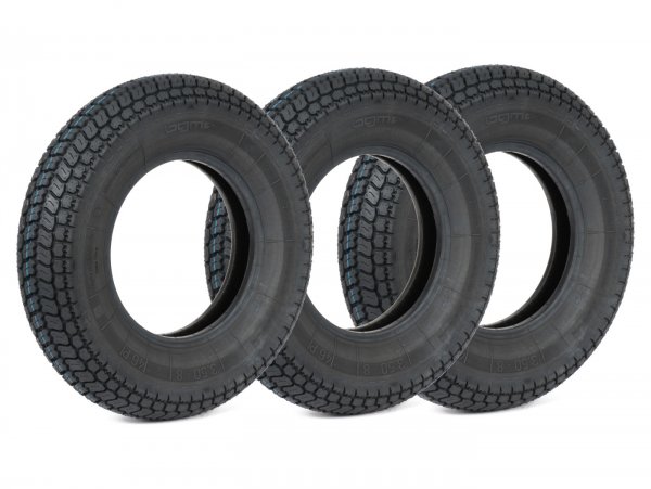Tyre set -3x BGM Classic (Made in Germany)- 3.50 - 8 inch (4PR) TT 46P 150 km/h (reinforced)) - for tube rims only