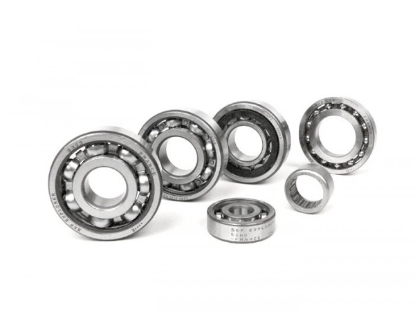 Ball bearing set for engine -SCOOTER CENTER- Vespa Smallframe V50, V90, SS50, SS90, PV125, ET3, PK S, PK XL - NU204