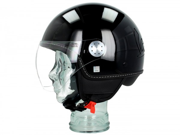 Helm -VESPA Visor 3.0- schwarz lucido (094) XS (52-54cm)