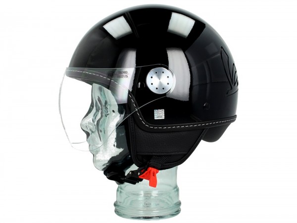 Casco -VESPA Visor 3.0- nero lucido (094) XS (52-54cm)