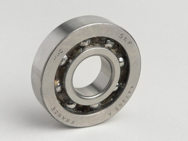 Ball bearing -BB1-3055B- (20x52x12mm) cage in polyamide 66- (used for crankshaft Piaggio 50cc 2-stroke)