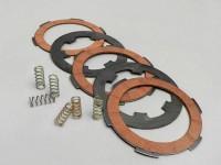 Clutch friction plate set -VESPA Smallframe- 3 friction plates type PK XL2 (incl. springs and steel plates)